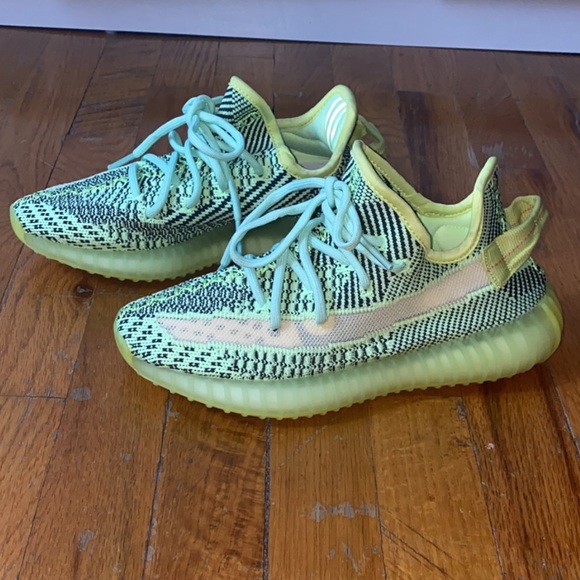 lime green zebra yeezy